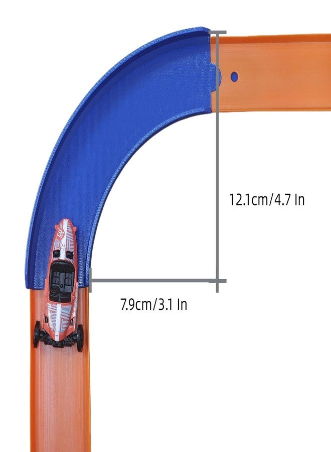 Ahpoon Upgrade Track Connectors Pieces Compatible with Hot T Wheels,90 Degree,Size L,4 Packs - Image 2